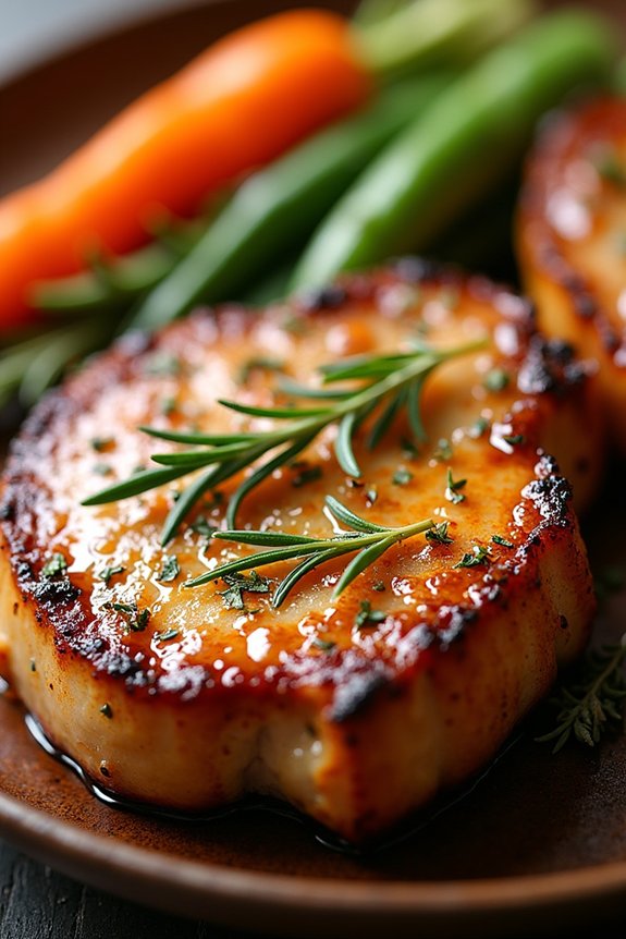 apple cider glazed pork