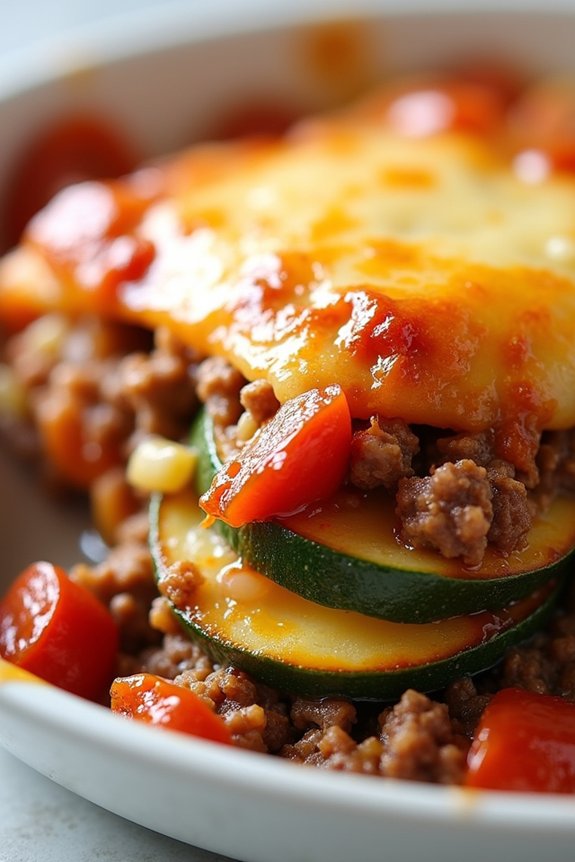 baked beef zucchini casserole recipe