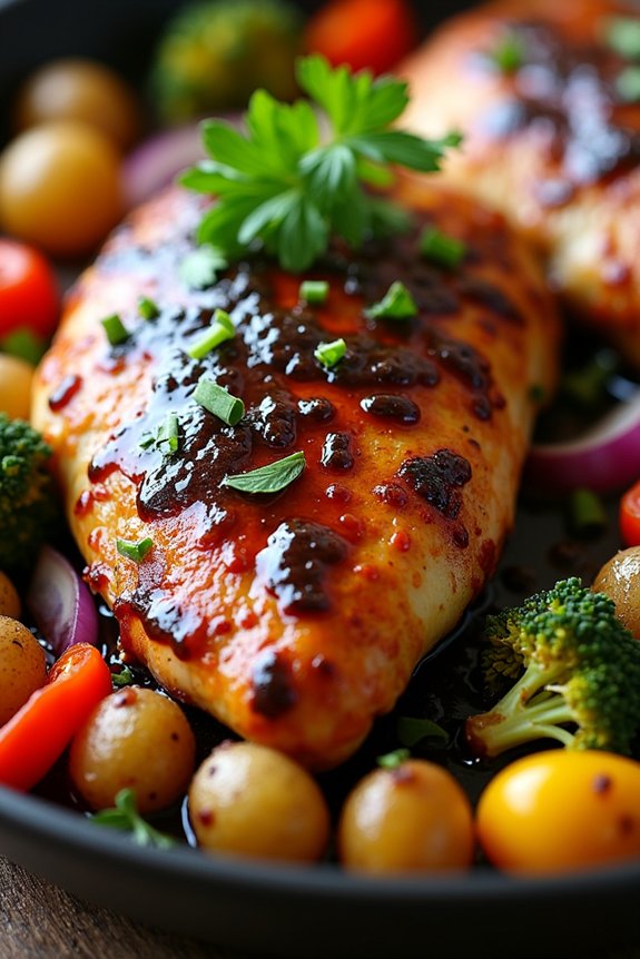 balsamic chicken with vegetables