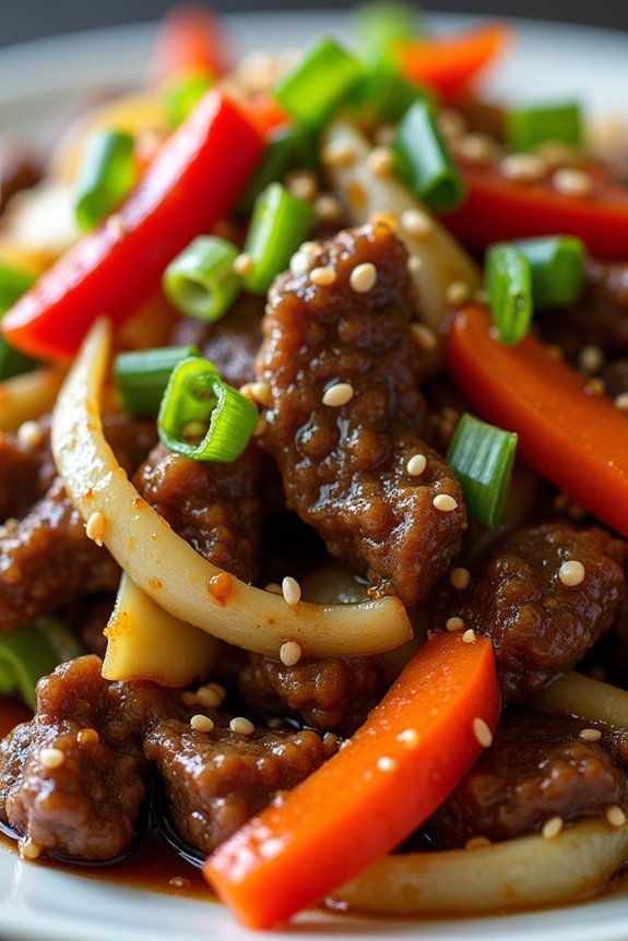 beef and cabbage stir fry