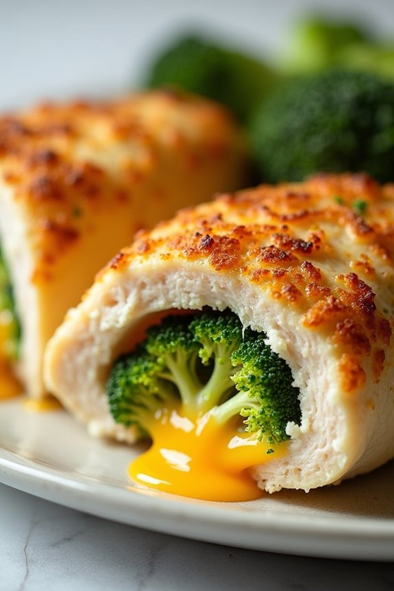 broccoli cheese stuffed chicken