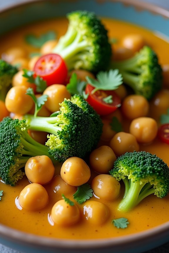 broccoli chickpea curry recipe