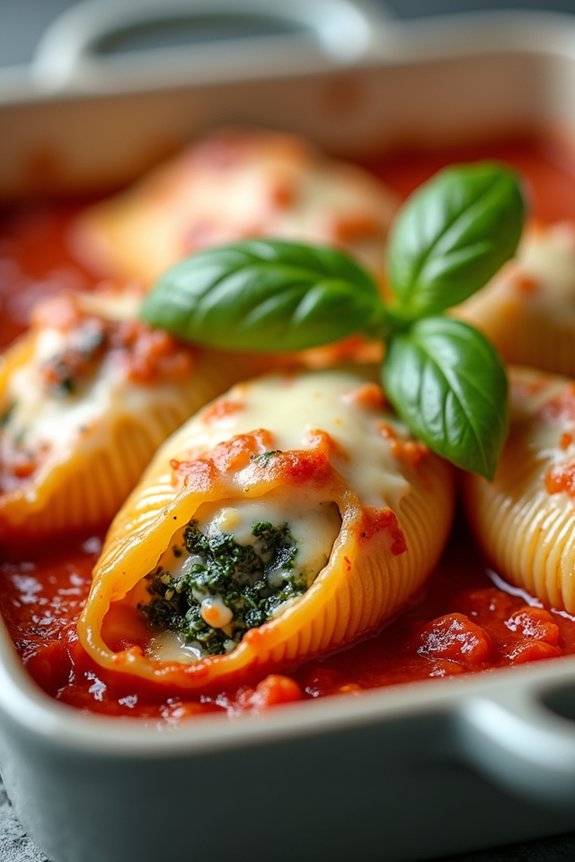cheesy stuffed pasta shells