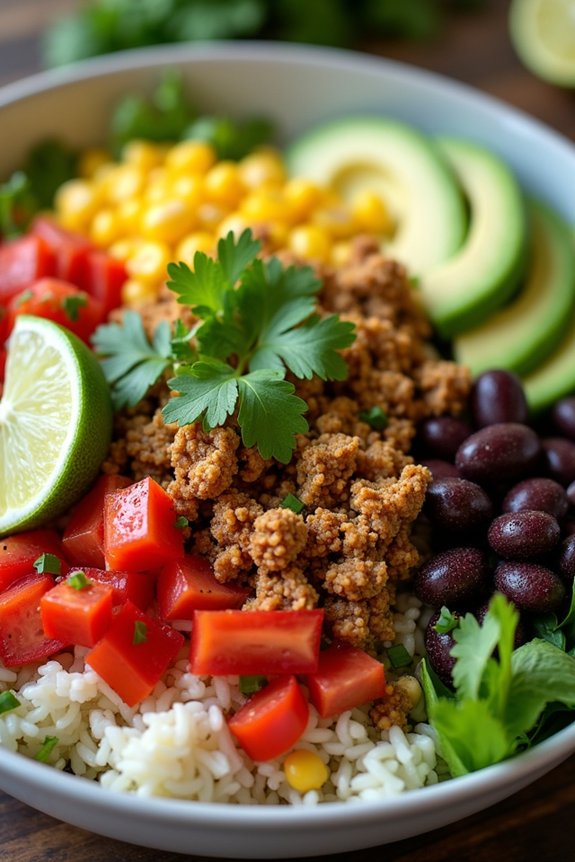cilantro lime turkey burrito bowl