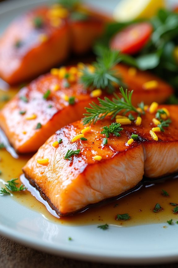 citrus honey glazed salmon