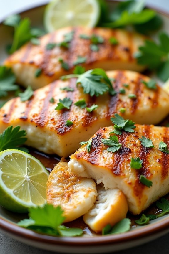 citrus marinated grilled tilapia