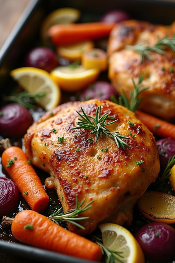 comforting baked chicken thighs