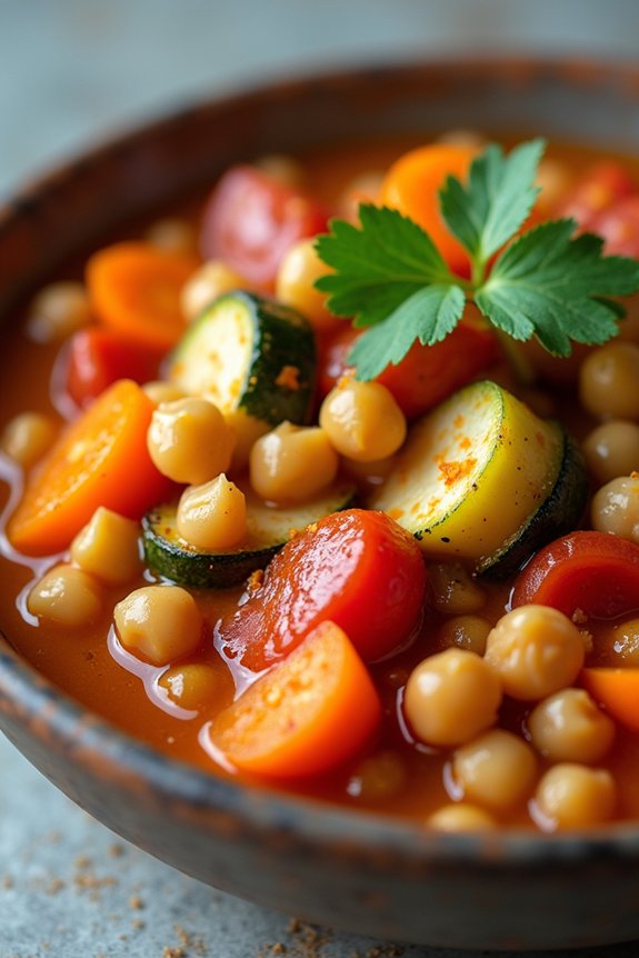 comforting moroccan chickpea stew