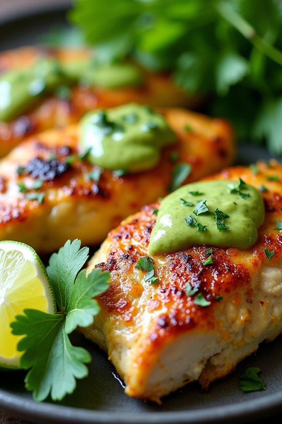 creamy avocado lime chicken
