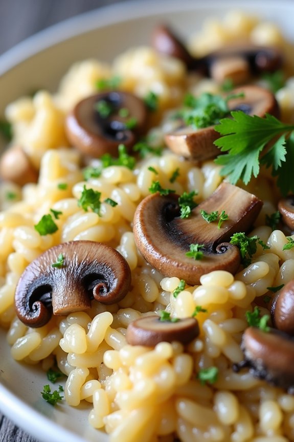 creamy mushroom risotto recipe