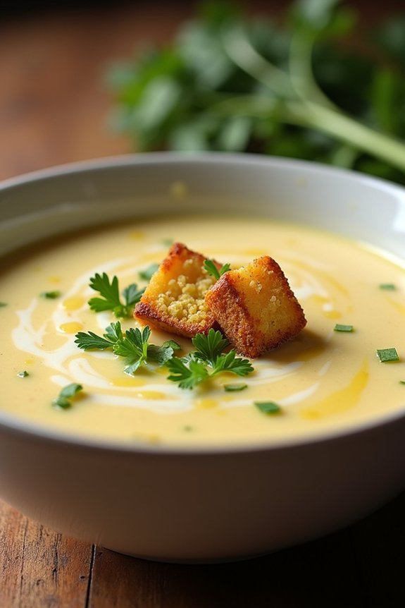 creamy nutritious vegetable soup