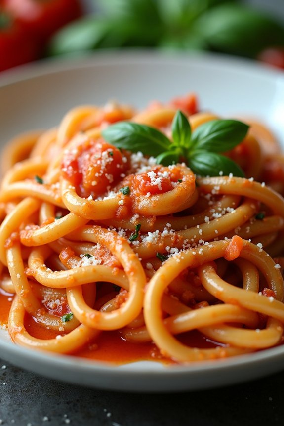 creamy tomato basil pasta