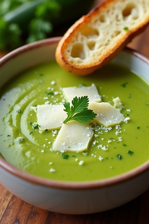 creamy zucchini soup recipe