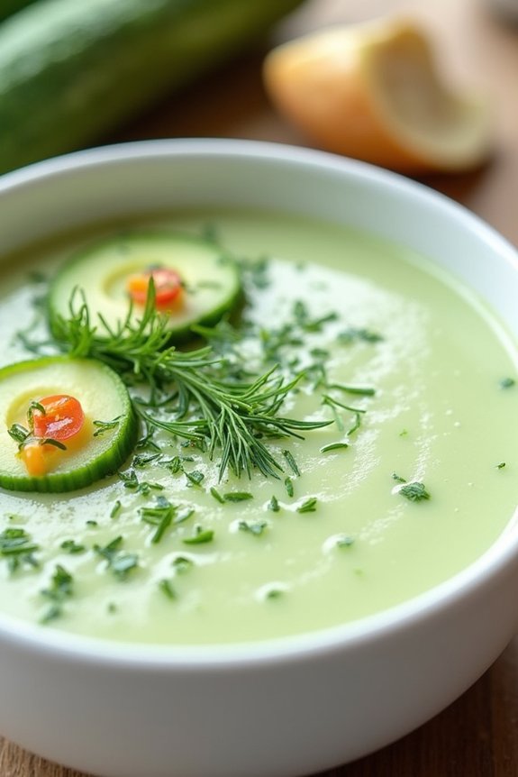 cucumber dill soup delight