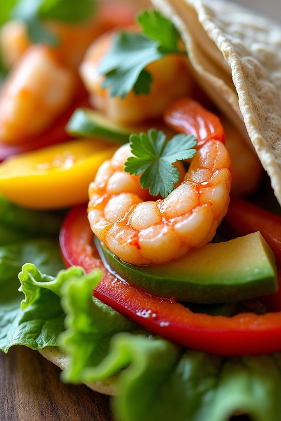 delicious healthy shrimp wraps