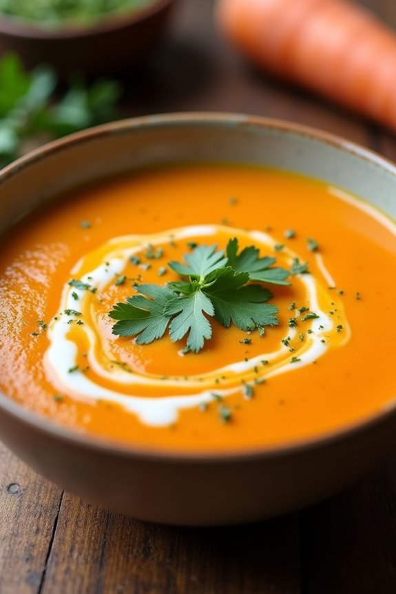delicious nutritious carrot soup