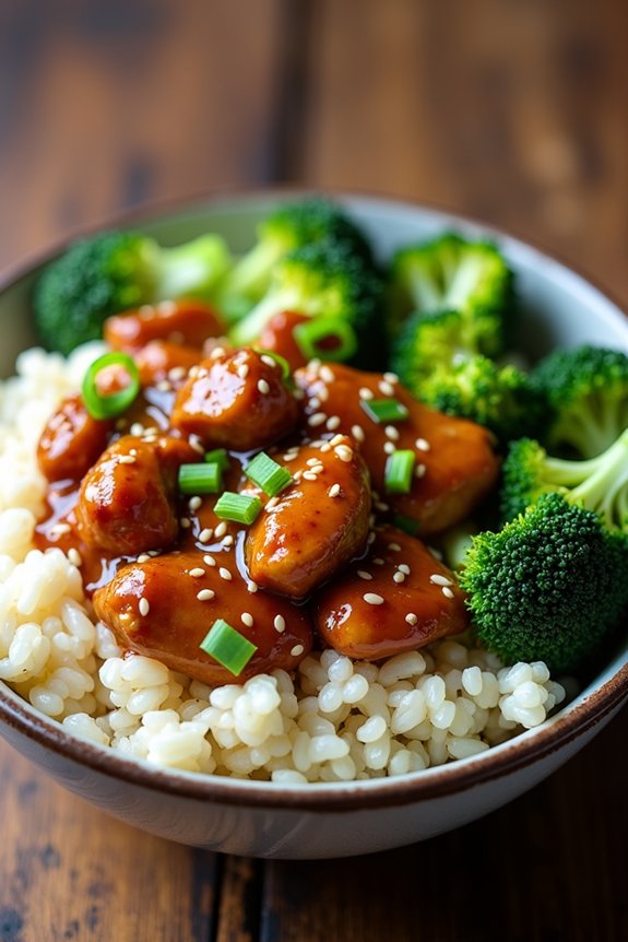 delicious teriyaki chicken bowl