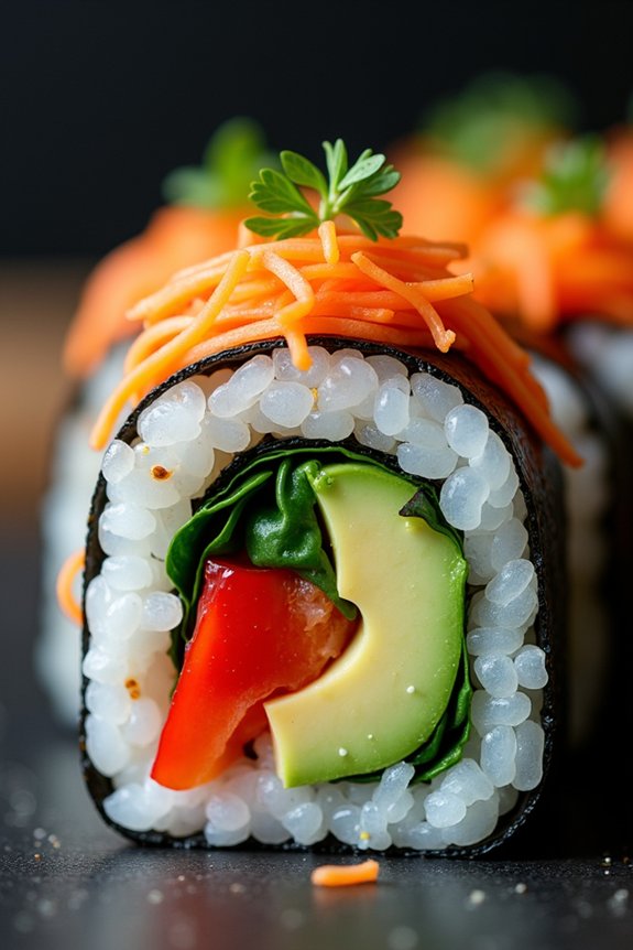 diy veggie sushi night