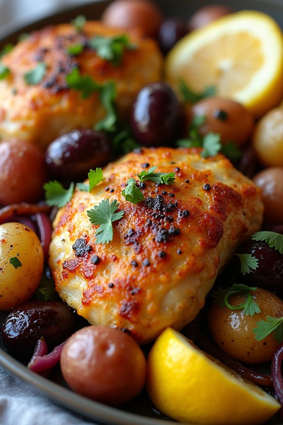flavorful greek chicken dinner