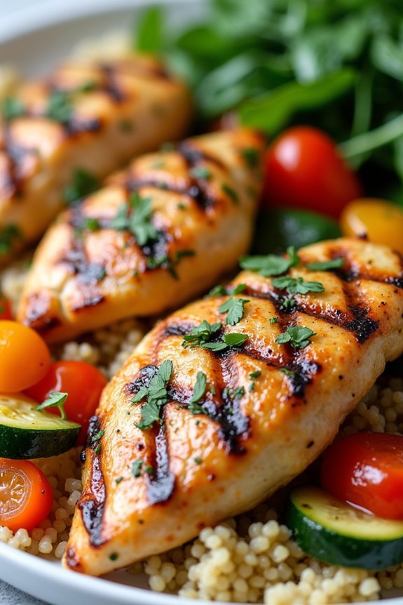 grilled chicken with quinoa