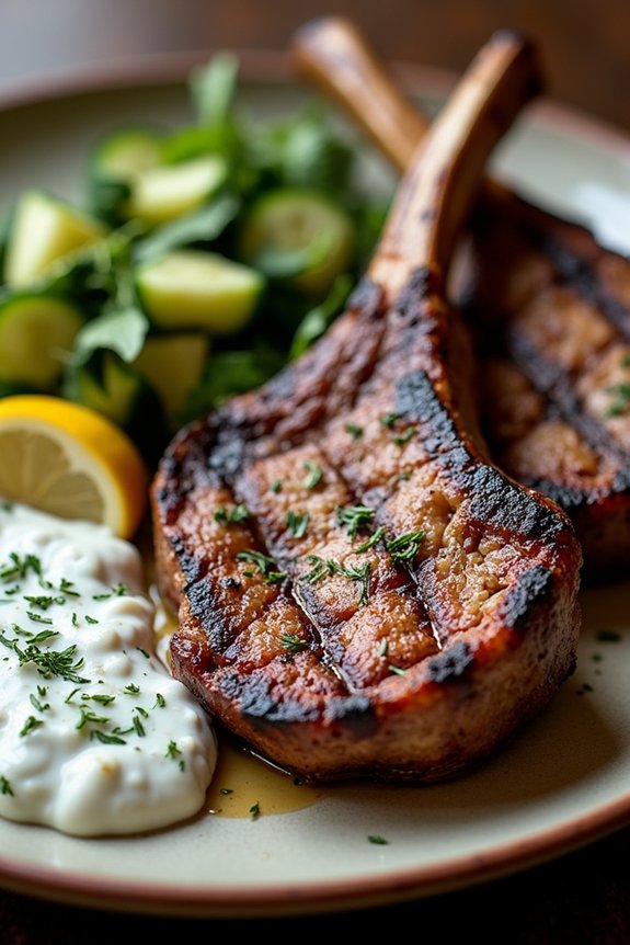 grilled lamb with tzatziki