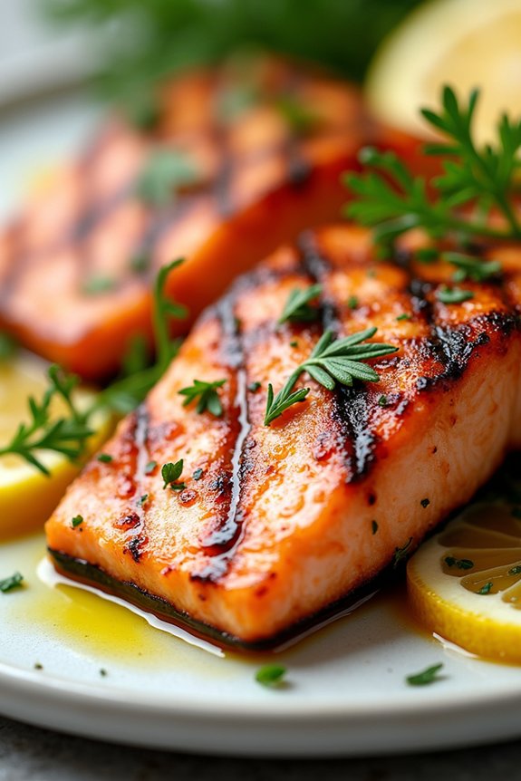grilled lemon herb salmon