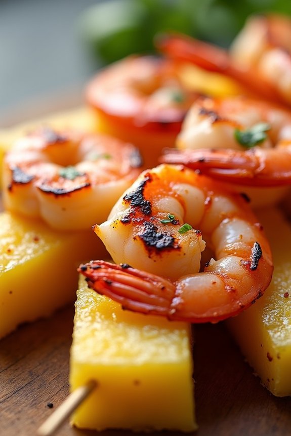 grilled shrimp pineapple skewers