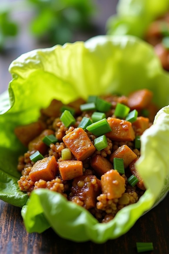 healthy asian chicken wraps