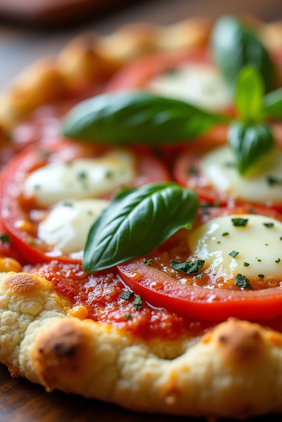 healthy cauliflower crust pizza