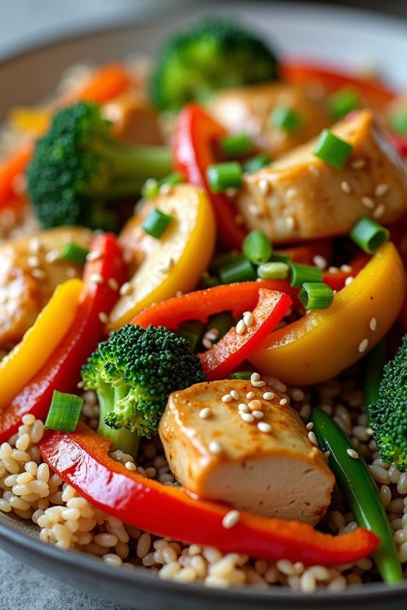 healthy chicken vegetable stir fry