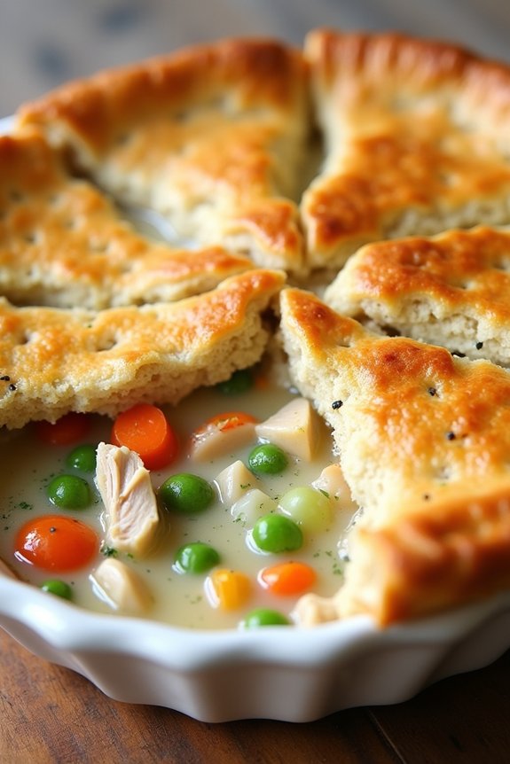 healthy classic chicken pot pie