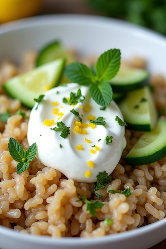 healthy greek yogurt bowl