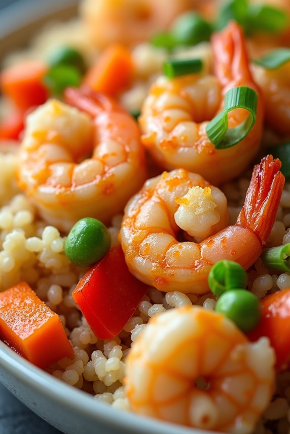 healthy shrimp cauliflower rice