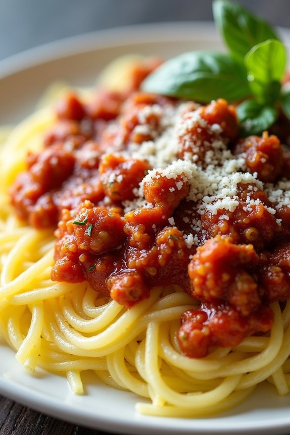 healthy spaghetti squash dinner