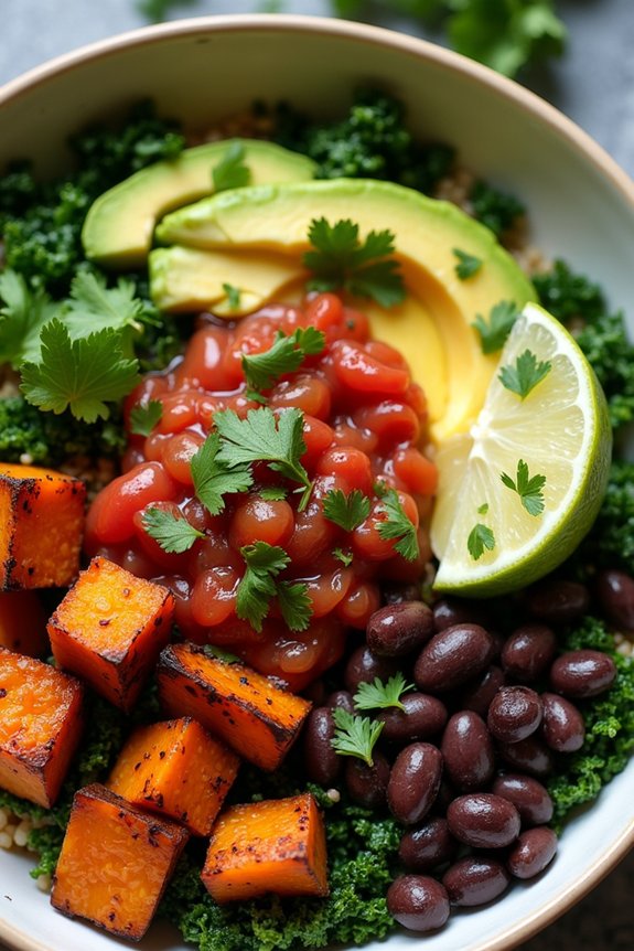healthy sweet potato bowl