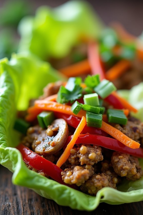 healthy turkey lettuce wraps