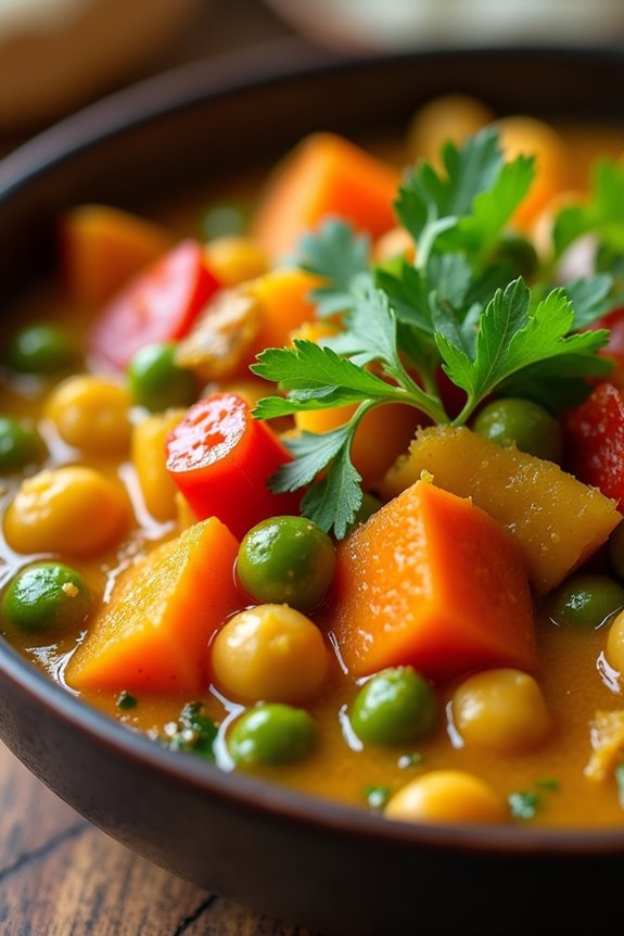 healthy vegetable chickpea curry