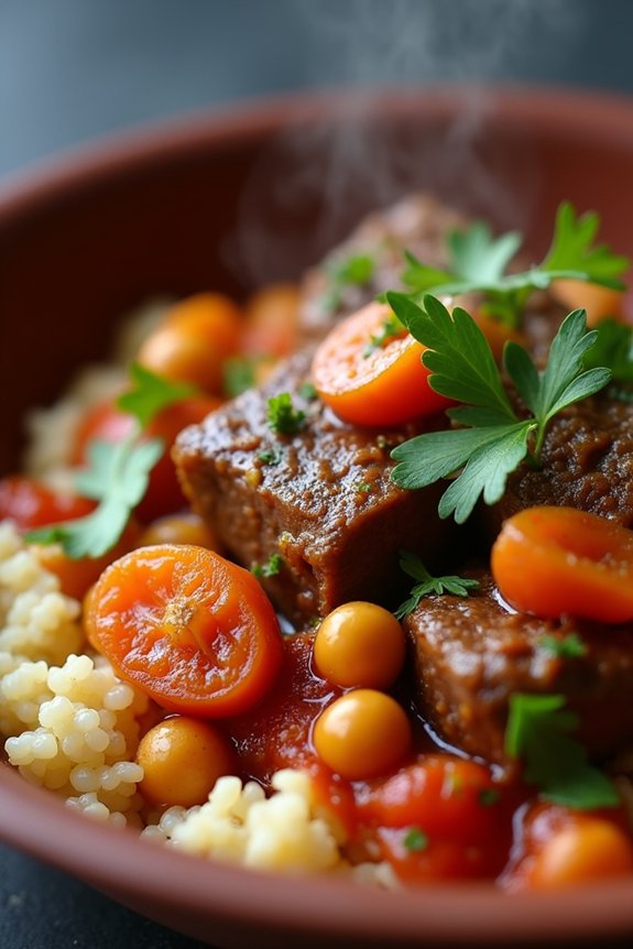 hearty lamb chickpea stew