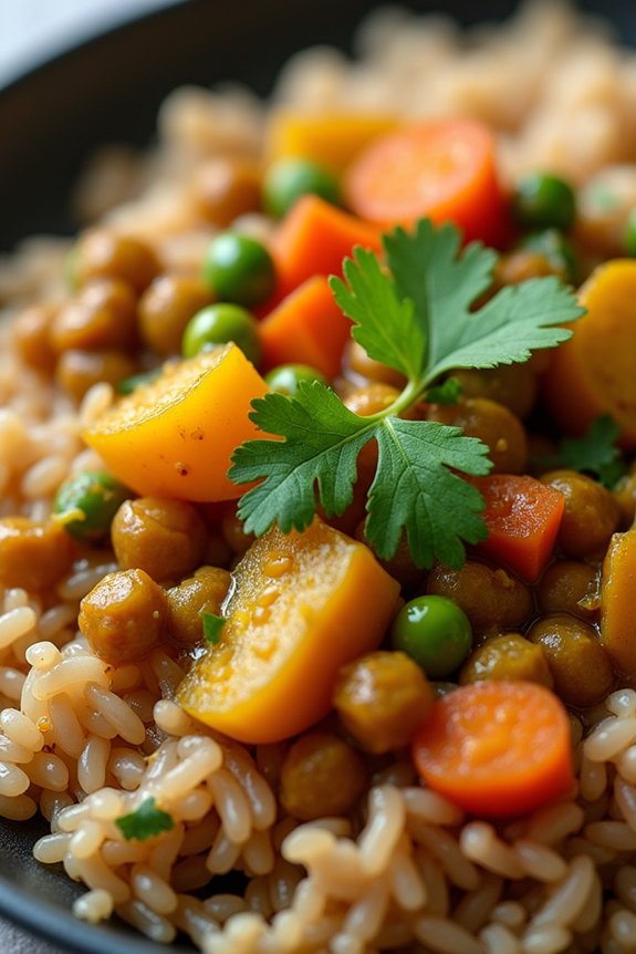 hearty lentil vegetable curry