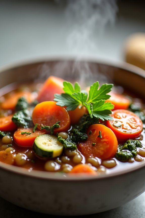 hearty lentil vegetable soup