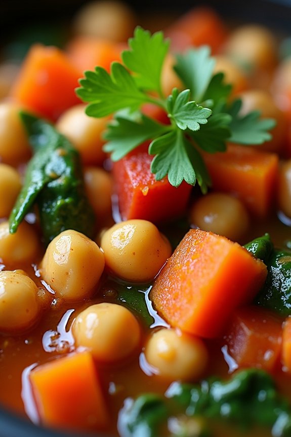 hearty moroccan chickpea stew