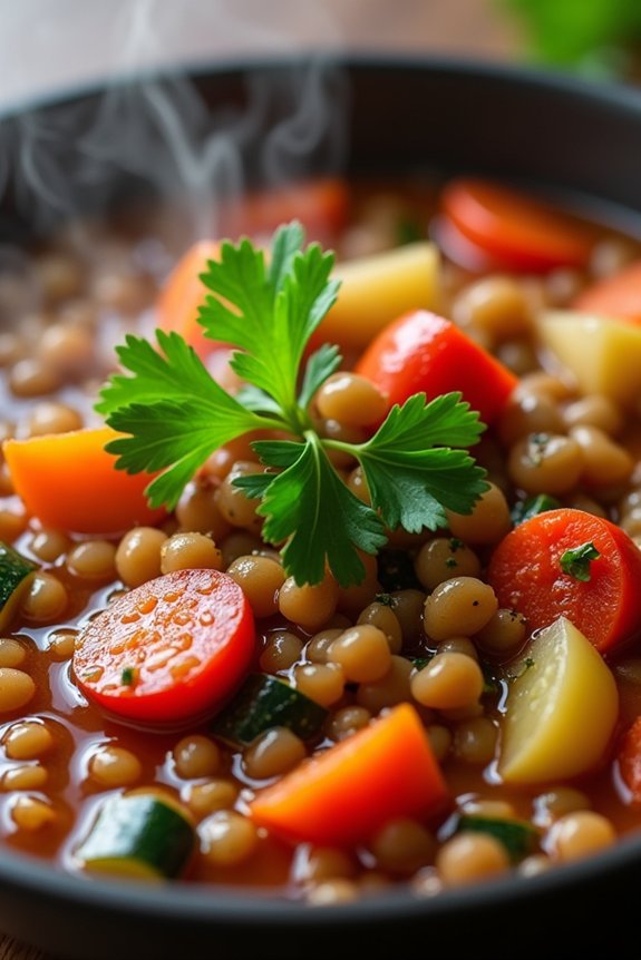hearty nutritious plant based stew