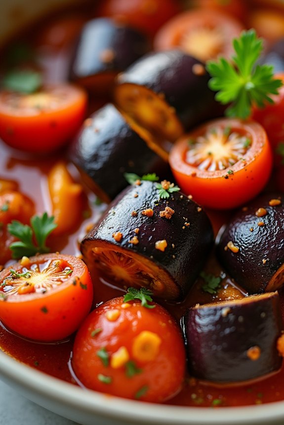 hearty plant based eggplant stew