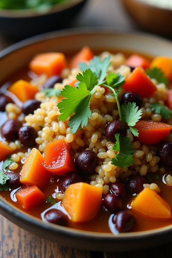 hearty quinoa black bean stew