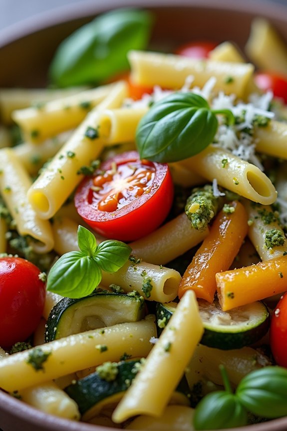 hearty roasted vegetable pasta