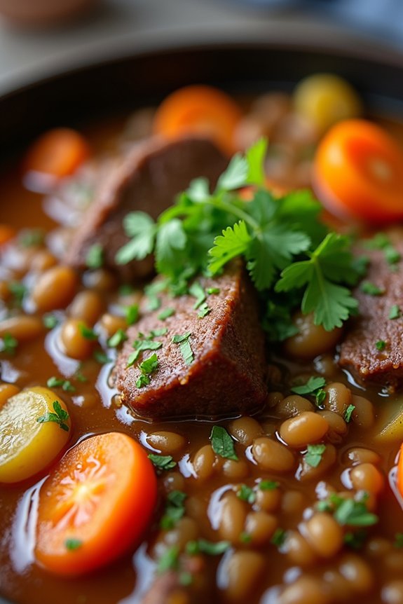 hearty slow cooked beef stew