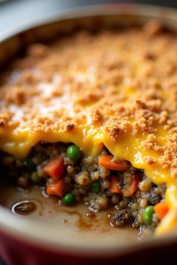 hearty vegetable lentil casserole