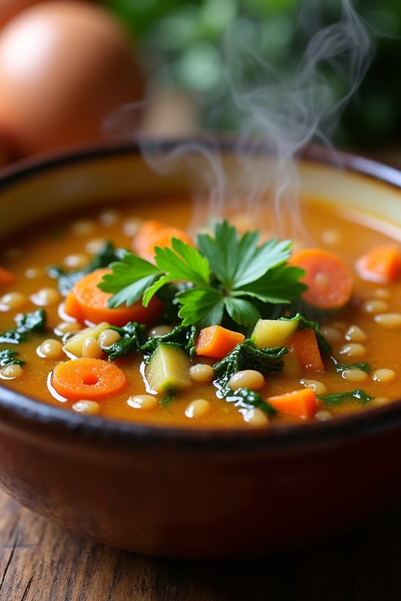 hearty vegetable lentil soup