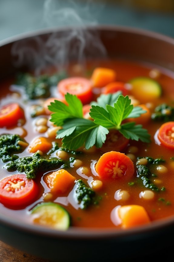 hearty vegetable lentil soup