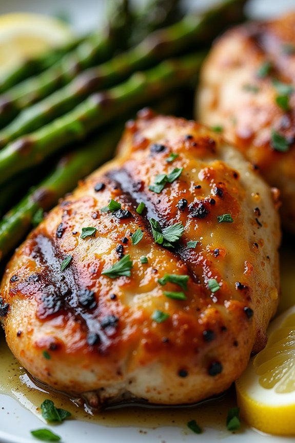 herb marinated grilled chicken